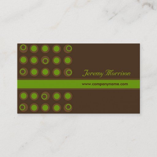 Customizable Business Cards - Retro Dots