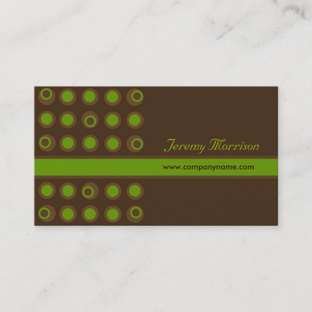 Business Cards - Retro Dots (Front)