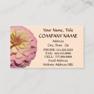 Business Cards - Sherbet Zinnia
