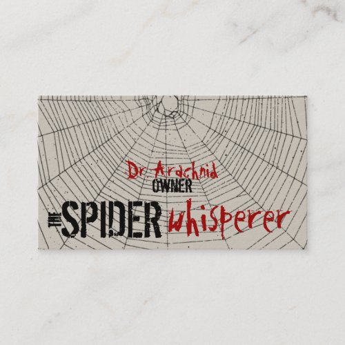 Business Cards Spiderweb Two Sided Customizable