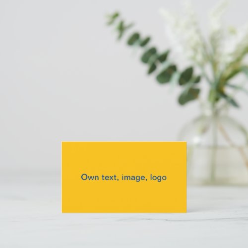 Business Cards Standard uni Yellow