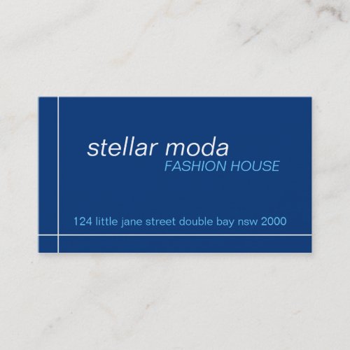 business cards > stellar moda [navy+blue]