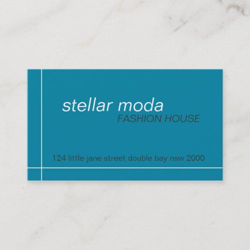 business cards > stellar moda [teal+charcoal]