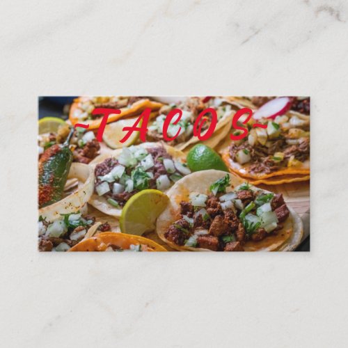 Business Cards Tacos 