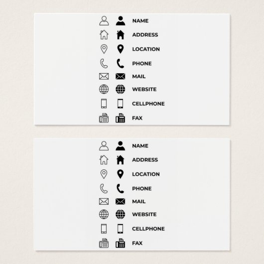 Business cards template  (Front & Back)