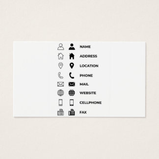 Business cards template