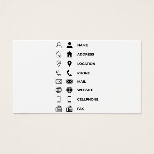 Business cards template (Front)