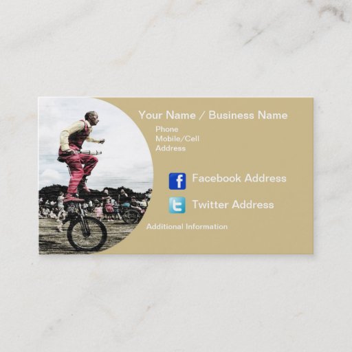 Customizable Business Cards - The Entertainer