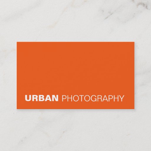 Customizable business cards > urban photography  [orange]