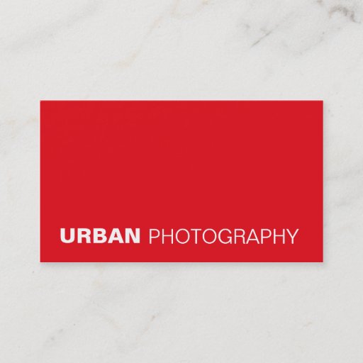 Customizable business cards > urban photography  [red]