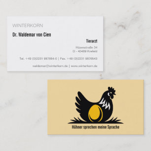 business cards veterinarian