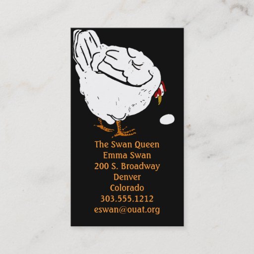 Customizable Business Cards Victorian Woodcut Chicken and Egg