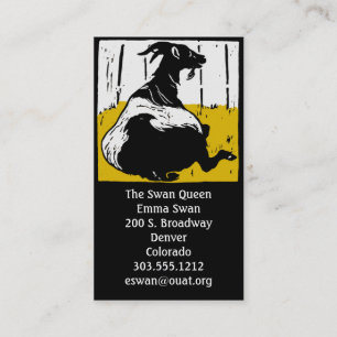 Business Cards Victorian Woodcut Goat