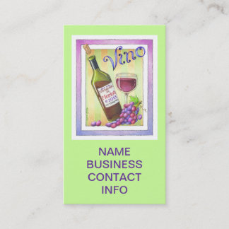 BUSINESS CARDS - VINO! You Had Me at MERLOT!