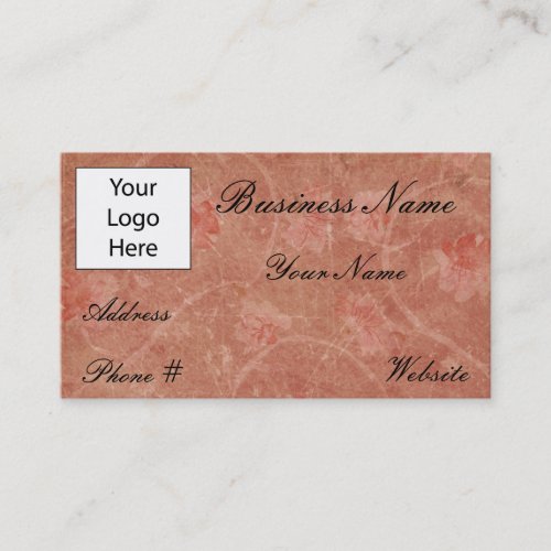 Business Cards - Vintage Flower Design