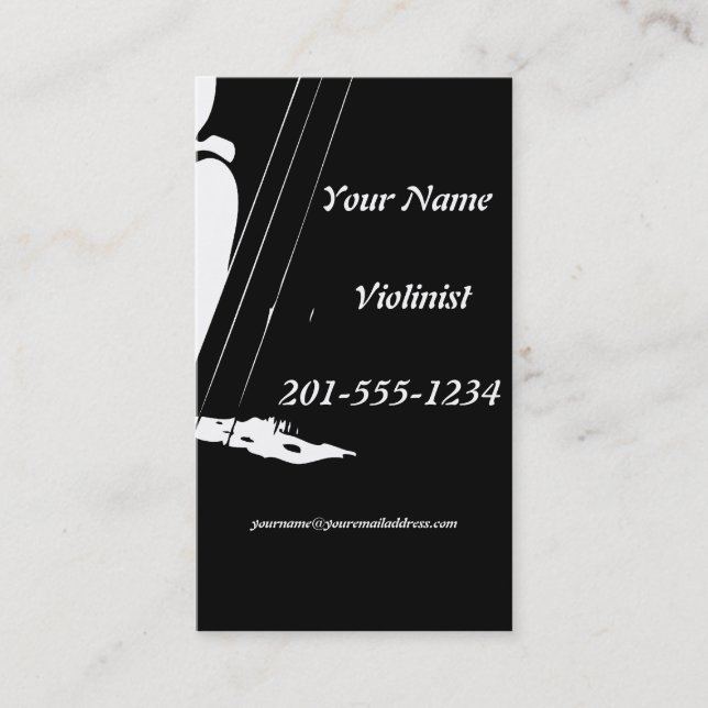 Business Cards-Violin/Strings Card (Front)