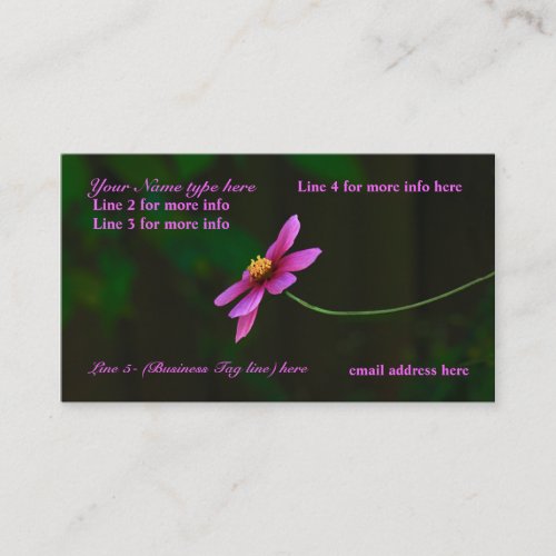 Business Cards: w/a touch of Nature