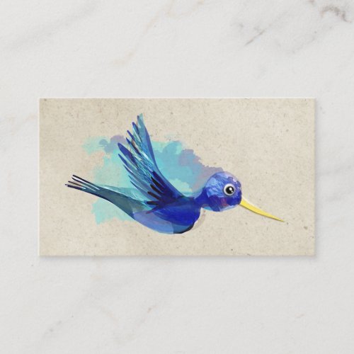 BUSINESS CARDS WATERCOLOR HUMMING BIRD