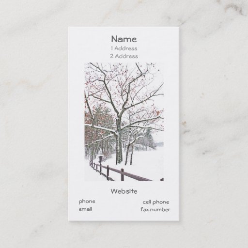 Customizable Business Cards with a touch of Nature