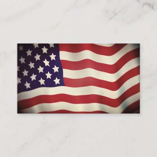 Business Cards with American flag