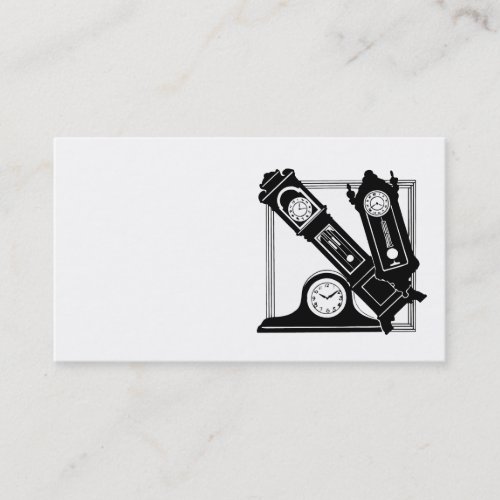 Business Cards with Antique Clocks