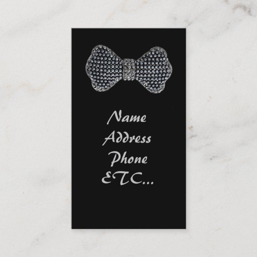 Customizable Business cards with bows