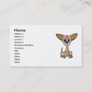Business Cards with Cute Chihuahua Dog