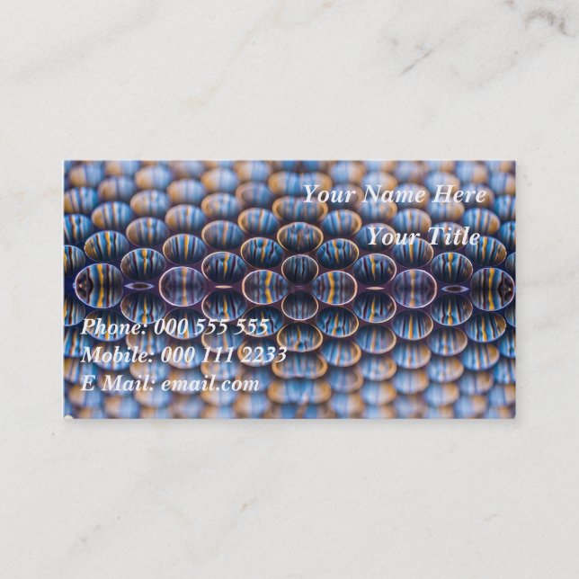 Business Cards with Honeycomb Design (Front)