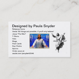 Business cards with Jesus