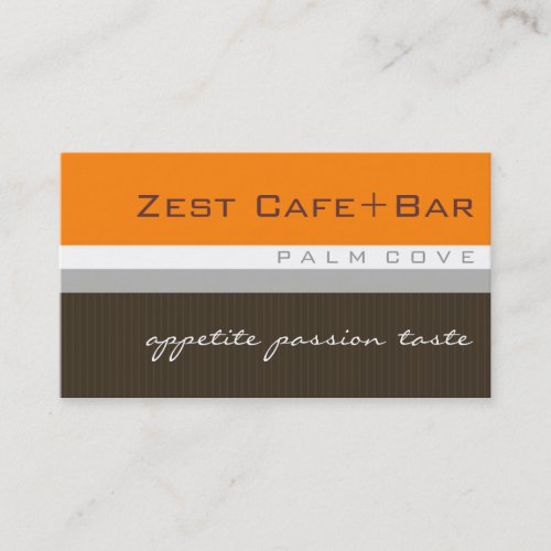 business cards > zest [citrus orange+chocolate]
