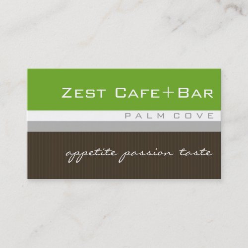 business cards > zest [lime+chocolate]