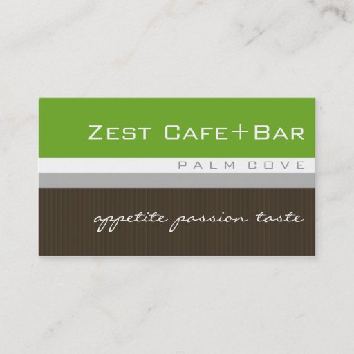 Customizable business cards > zest [lime+chocolate]