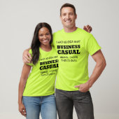 Business Casual Funny T-Shirt Office Humor (Unisex)