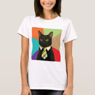 Business Cat Advice Animal Meme T-Shirt