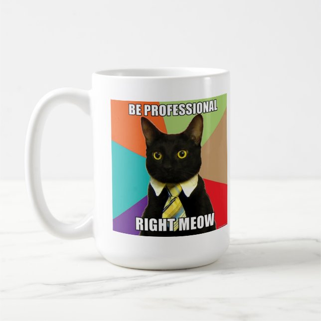 Business Cat Mug (Left)