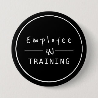 Business Centered Employee in Training Button