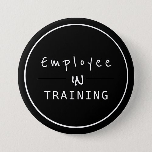 Business Centered  Employee in Training Button