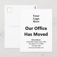 Business Change of Address Black and White