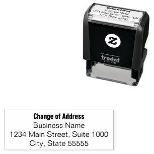 Business Change of Address Moving Announcement Self-inking Stamp