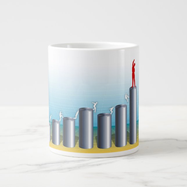 Business Chart Giant Coffee Mug (Front)