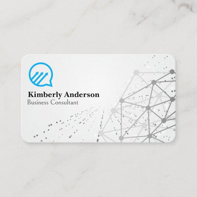 Business Chat Bubble | Networking Background Card (Front)