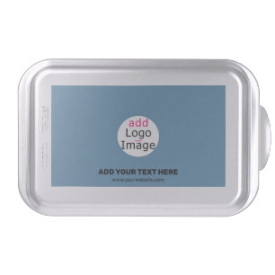 Business Chic Promo Customizable Dusty Blue Cake Pan