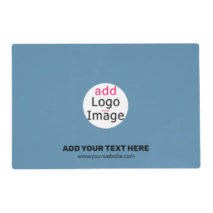 Business Chic Promo Customizable Dusty Blue Placemat