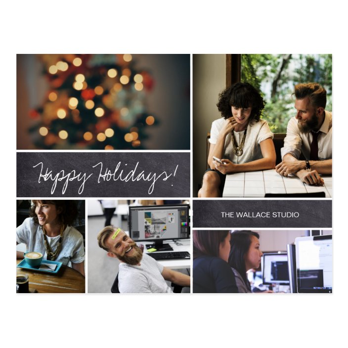 Business Christmas Card 2019 Hy Holidays Photo Zazzle Christmas Card 2019 Hy Holidays