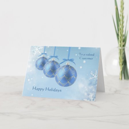Business Christmas Customers Holiday Card