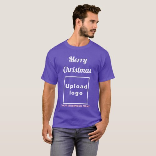 Business Christmas Greeting on Purple T_Shirt