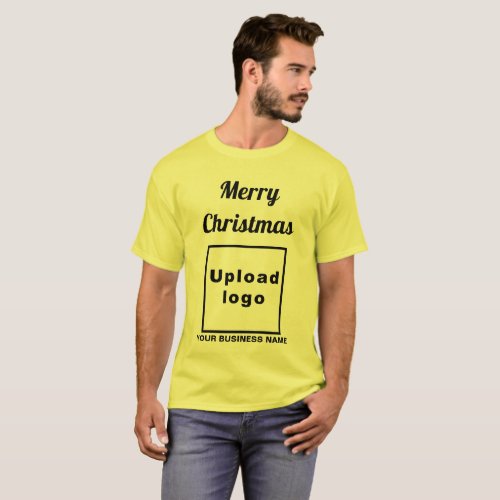 Business Christmas Greeting on Yellow T_Shirt