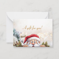 Business Christmas Holiday Gift Certificate Card