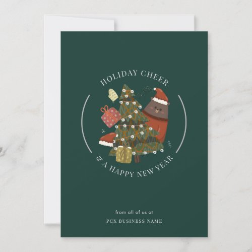 Business Christmas Modern Whimsical Corporate Holiday Card