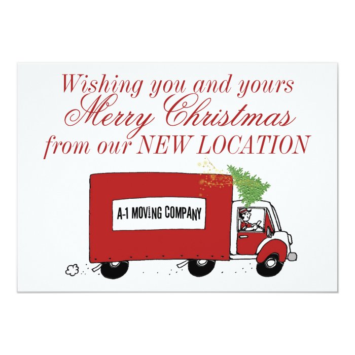 business christmas new address we have moved card zazzle christmas new address cards